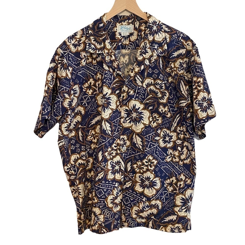Vintage Kolekole men’s floral aloha Hawaiian‎ shirt size XL